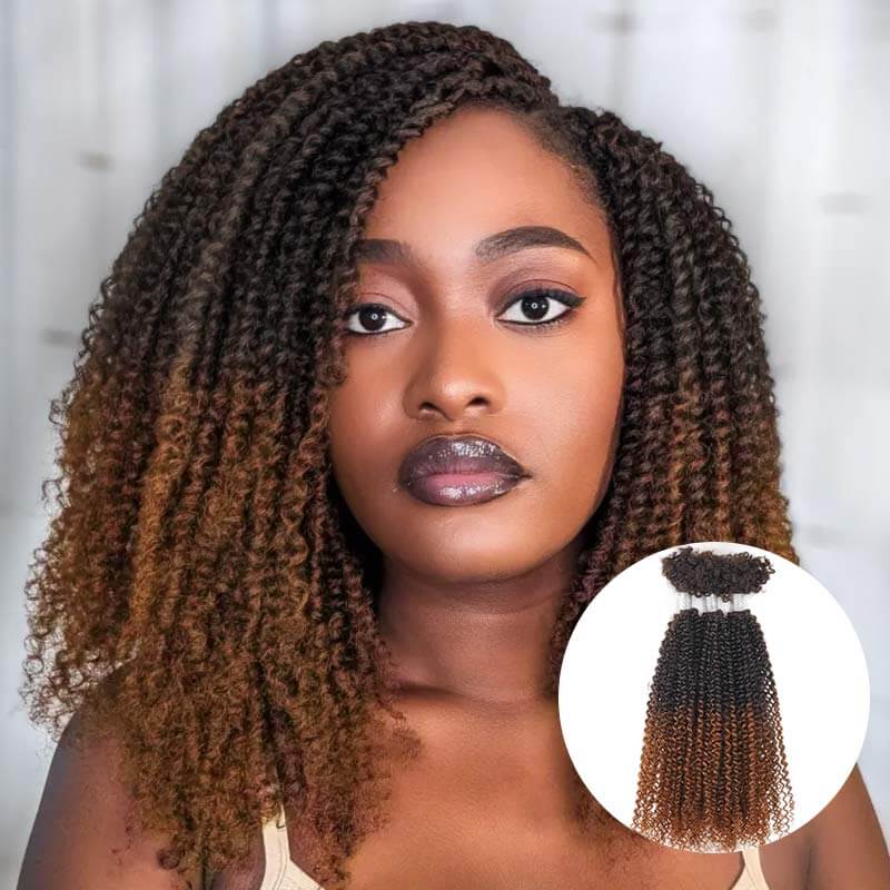 t2/30 afro kinky v bulk curly hair for kinky twist braiding