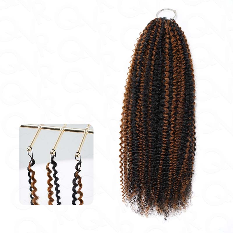 QVR Natural Black Afro Kinky Curly Crochet Hair Extensions – QVR Hair