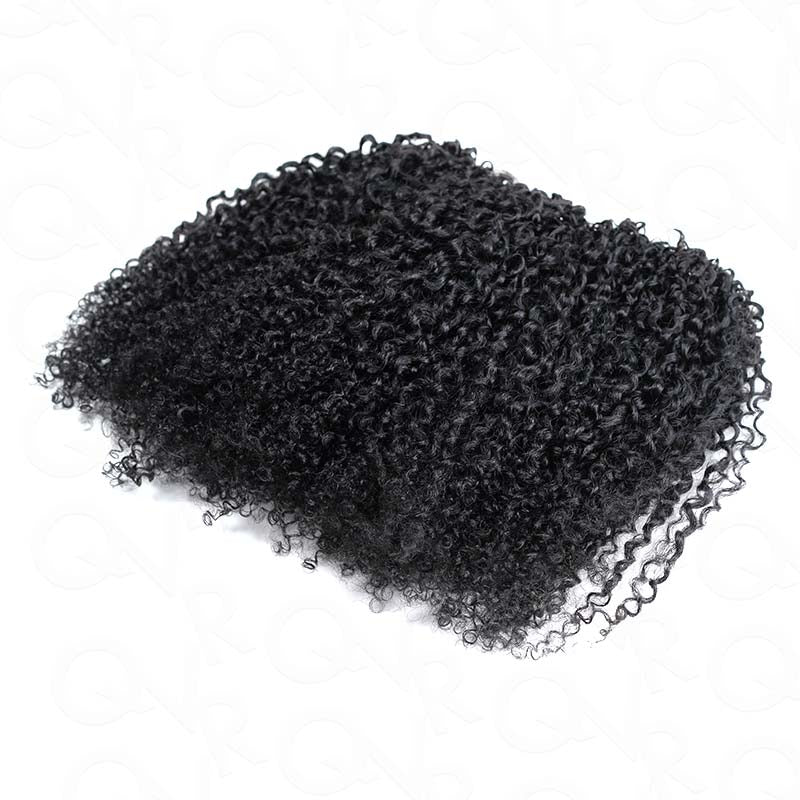 QVR Upgraded Tight Curly Feather Crochet Human Hair 3 Packs for Full Head Crochet Weave Hair Extensions