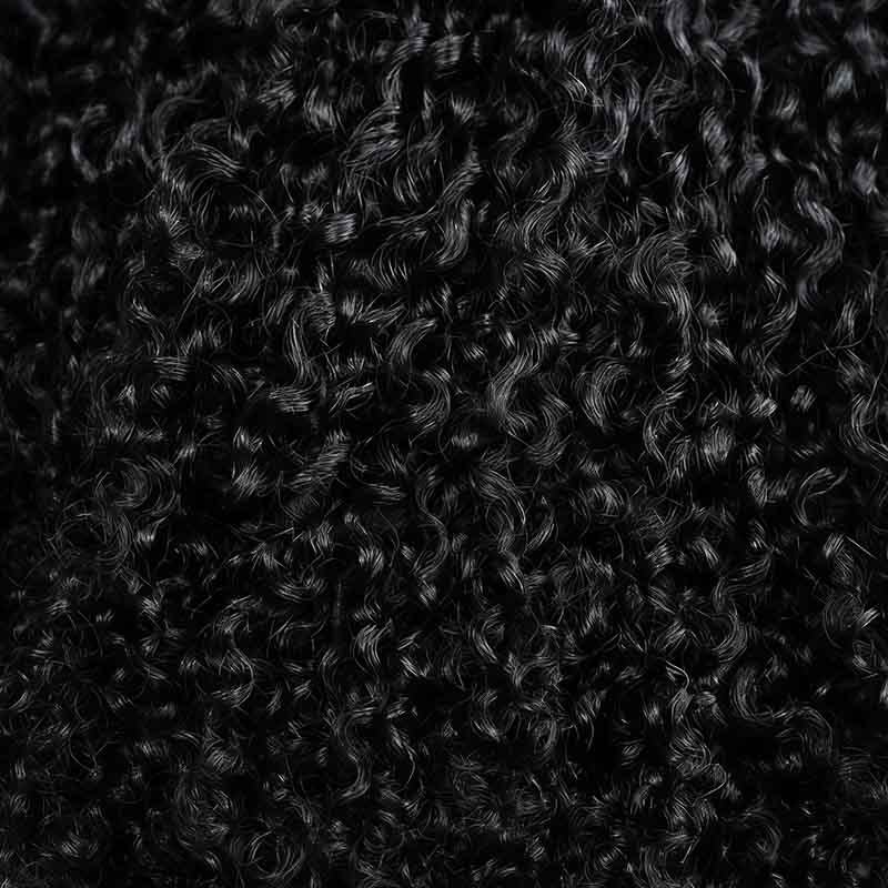 QVR Upgraded Tight Curly Feather Crochet Human Hair 3 Packs for Full Head Crochet Weave Hair Extensions