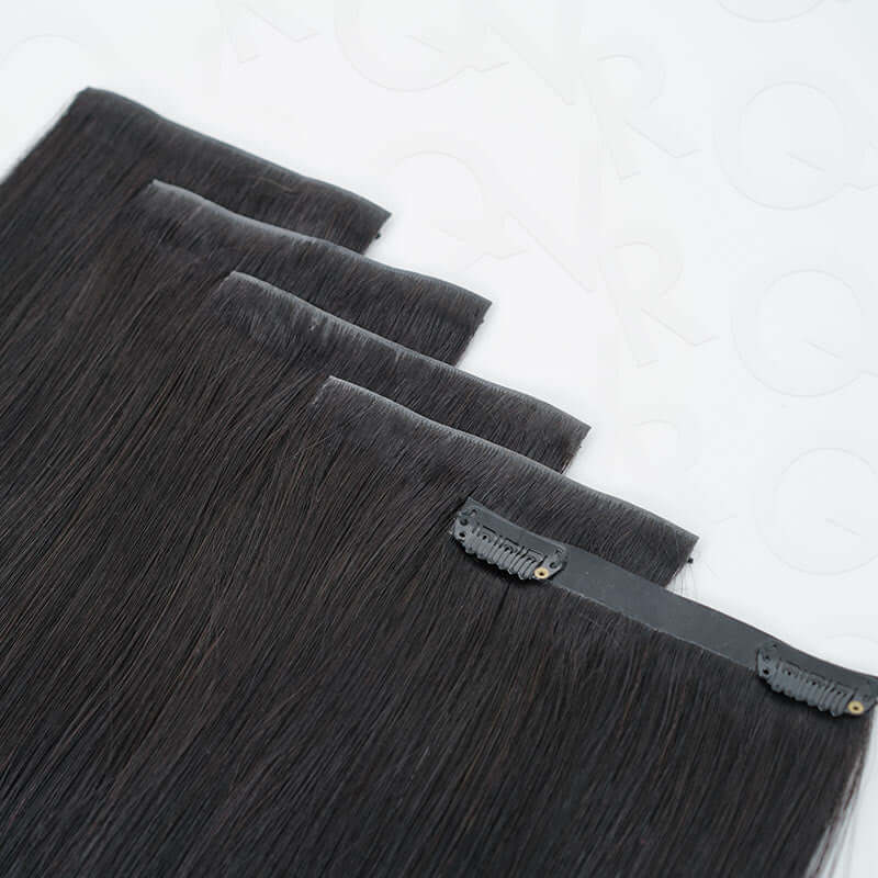 clip in hair extensions pu attachment invisible look