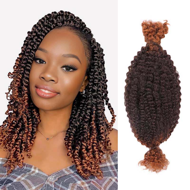 qvr auburn brown hair color ombre human hair spring twist