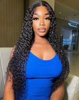 qvr human hair wigs with lace front, perfect curls and scalp look
