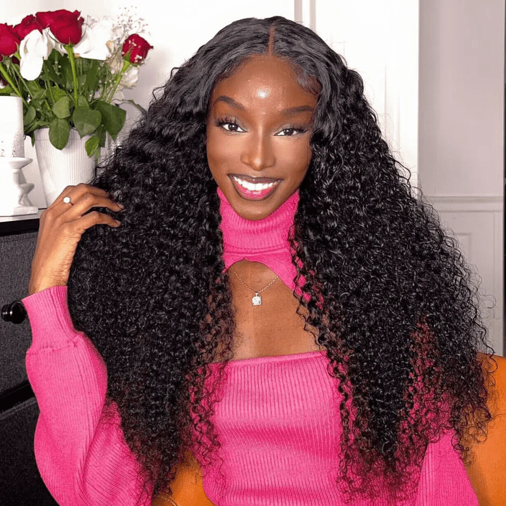 qvr hd lace wigs glueless deep wave 13x4 lace frontal for black women