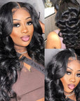 human hair lace wigs, transparent 13x4 lace frontal for flawless styling.