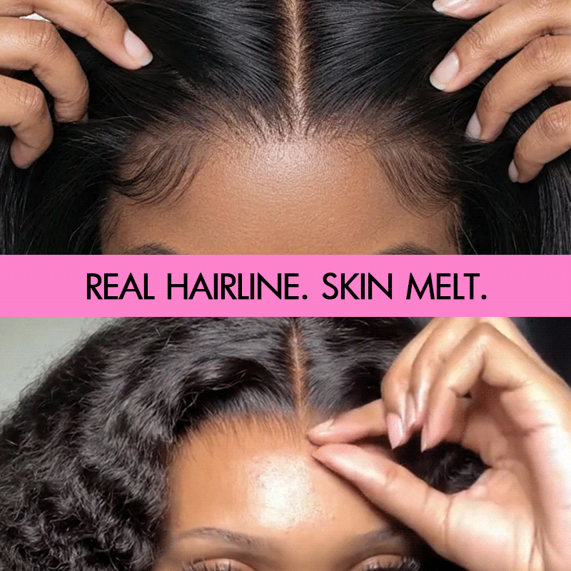 QVR Pre Everything Wear and Go Glueless Water Wave Lace Front Wig Voluminous Human Hair Wigs