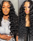 glueless 13*4 HD lace front human hair wear and go wigs for women