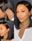 glueless straight bob wigs human hair for black girls
