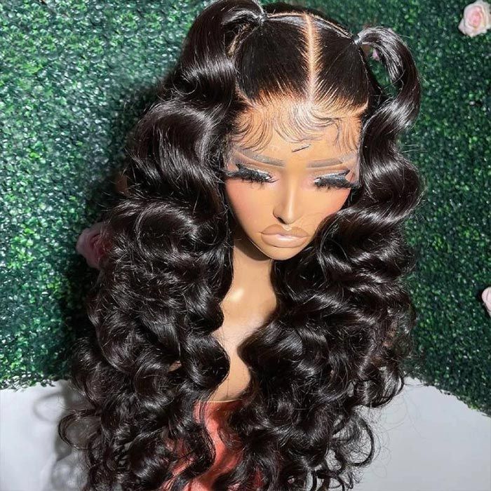 human hair lace wigs with a wedding-worthy style, offering effortless beauty.