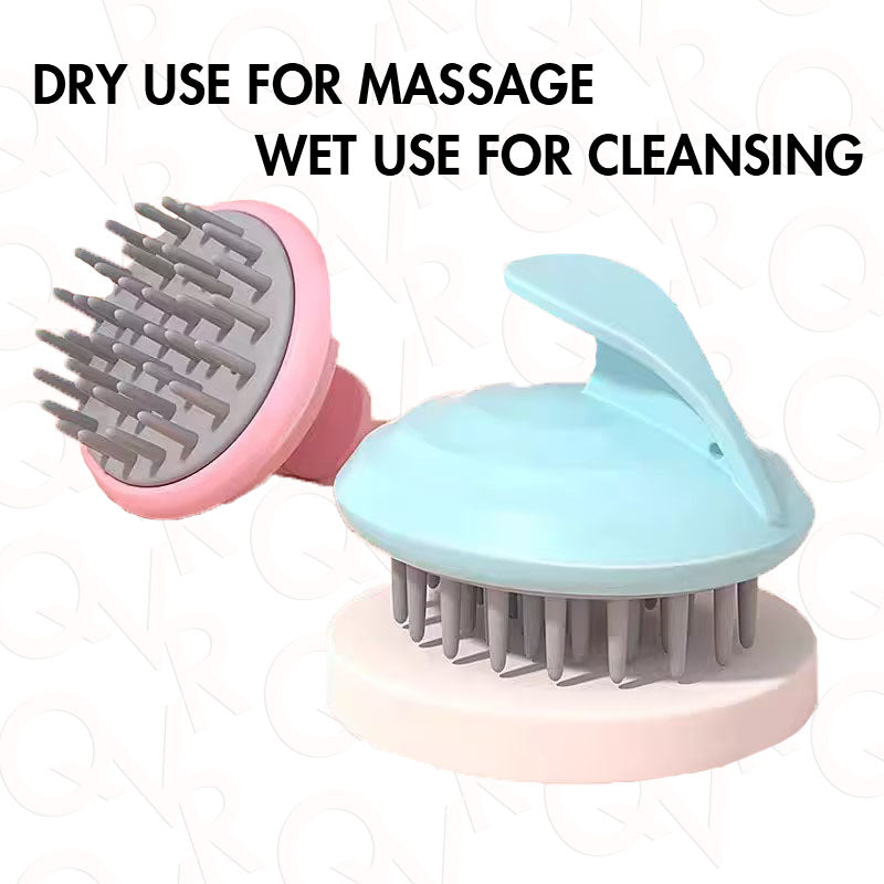 QVR Silicone Head Scalp Massager Shampoo Brush