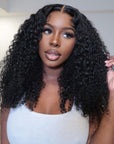 defined kinky curly wear and go glueless wig for effortless styling