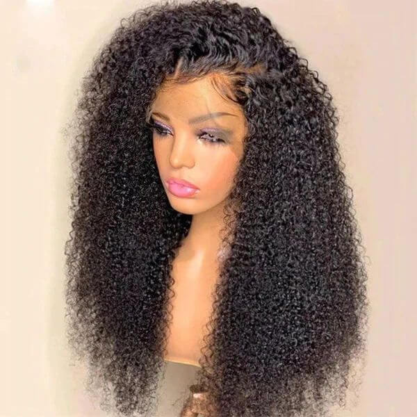 qvr hd lace wigs bouncy curly human hair for black girls