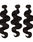 100% remy human hair natural black body wave hair extensions
