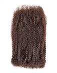 QVR Chocolate Brown Afro kinky Bulk Hair Extensions For Braiding Dreadlock Human Hair