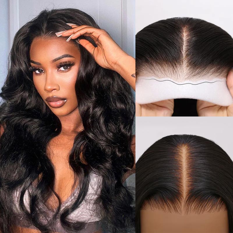 full density straight glueless wig for everyday glam