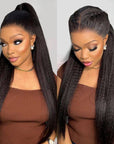 qvr wigs natural black kinky straight for black women