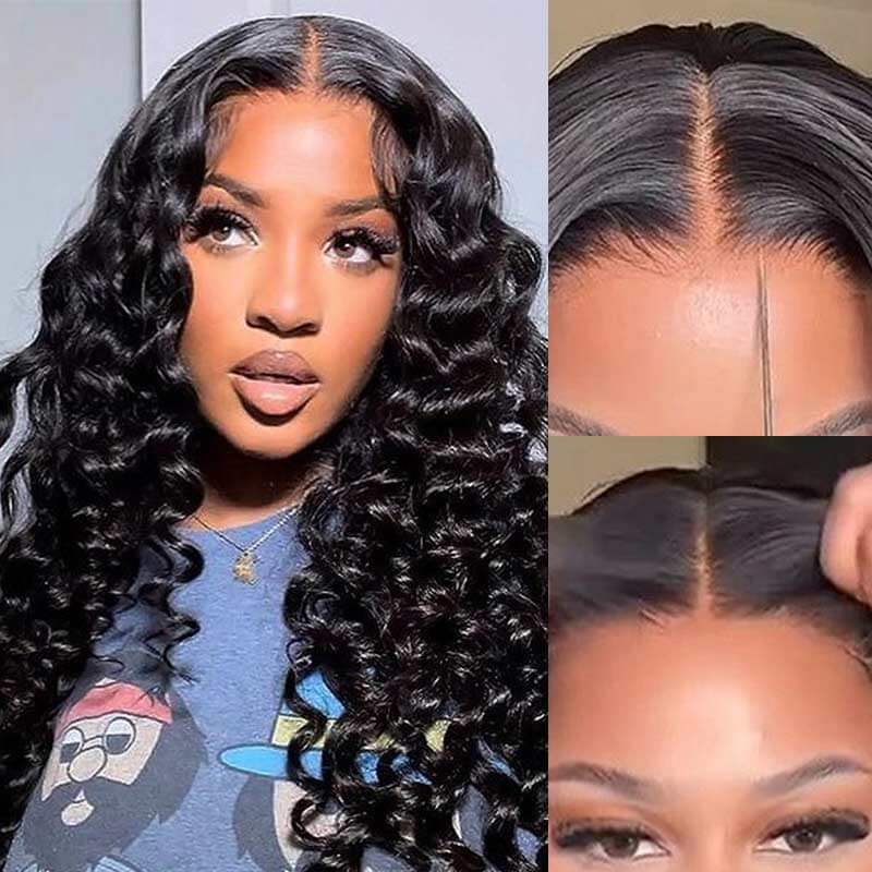 loose deep wave glueless wigs soft texture for black women