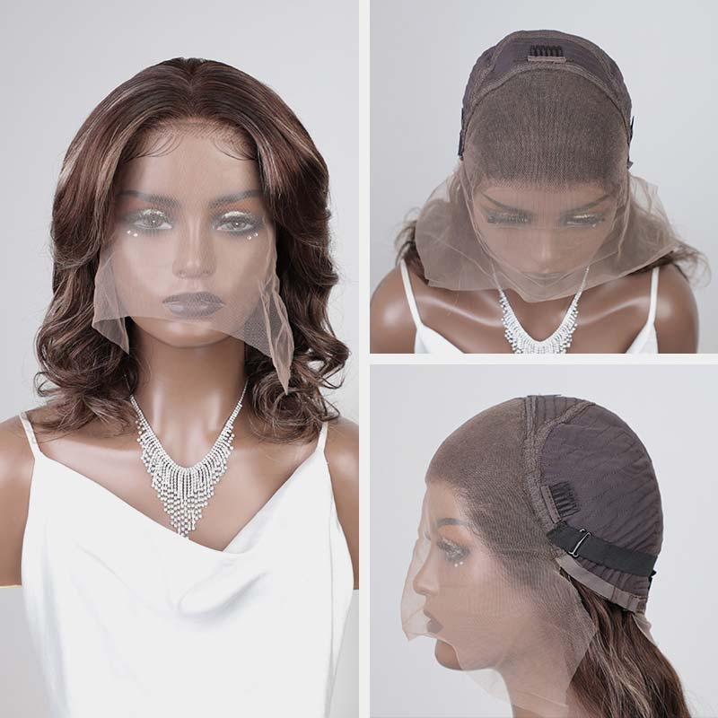 luxurious hd lace wigs dark balayage for natural black women