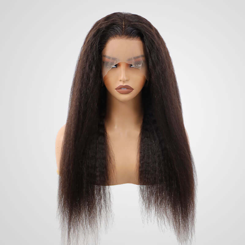 human hair wigs kinky straight style for effortless black beauty