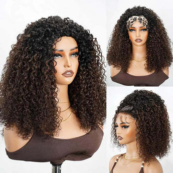 highlighted human hair wigs twist curly texture