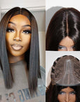 short bob wig with mono net cap, glueless and beginner-friendly, made of virgin human hair