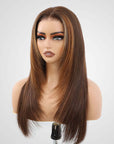 glueless lace wigs with subtle caramel blonde tones for daily wear