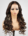 human hair wigs for black women in p4/613 body wave style