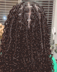 qvr human hair crochet braids ombre brown for locs and twists party style