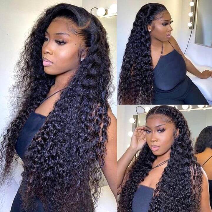 qvr human hair lace wigs handmade with brazilian jerry curls