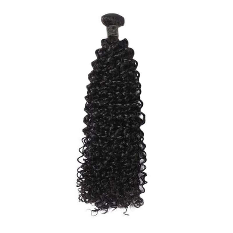 1 bundle jerry curly machine weft human hair weave