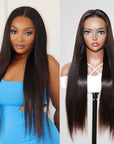 straight wear and go wig with HD lace closure