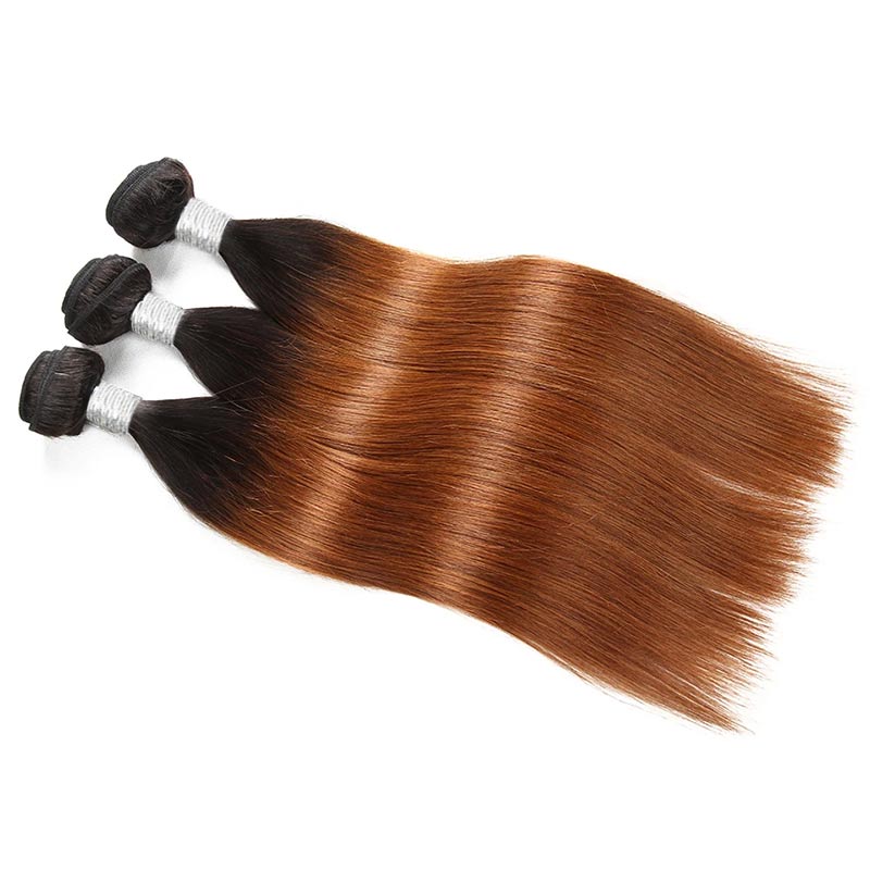 3 bundles t1b/30 silky straight human hair bundles with 4x4 lace closure