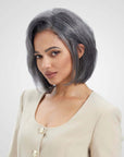 classic bob wigs with layered movement and natural side part