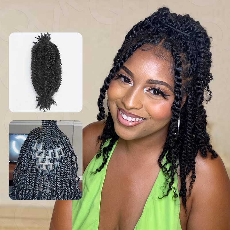 qvr afro spring twist hair natural black