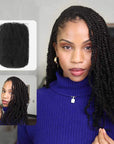 natural black qvr afro kinky bulk human hair extensions