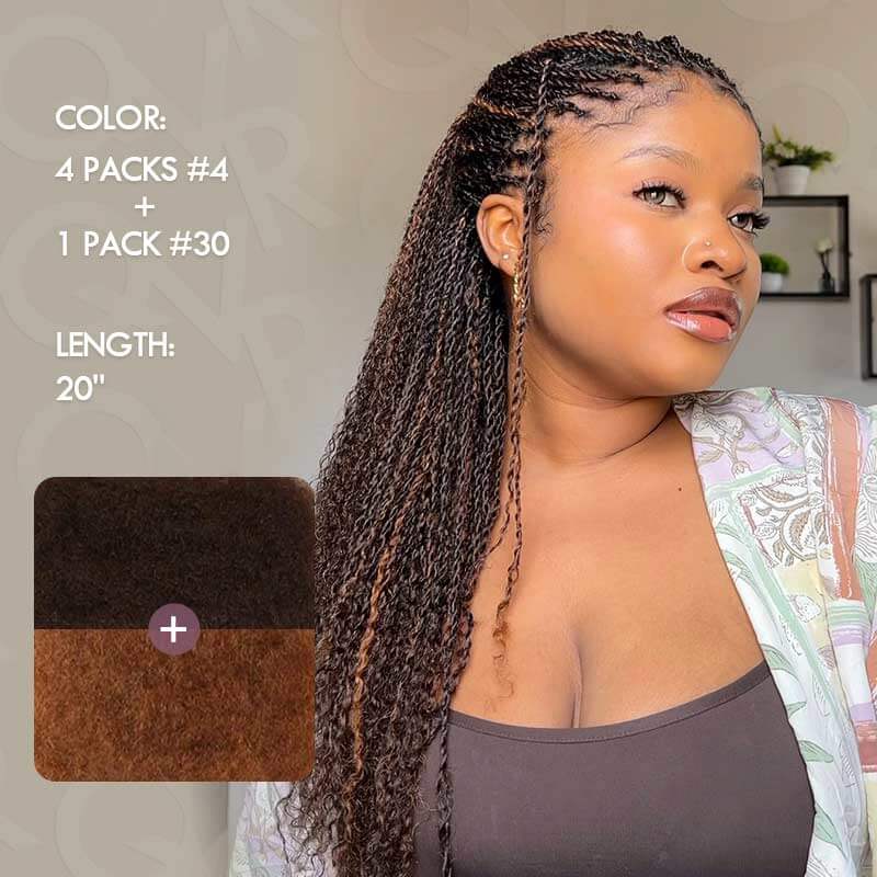 dark brown and auburn brown packs of afro kinky bulk hair 100 human hair