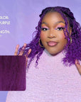 new purple human hair afro kinky bulk hair for braiding