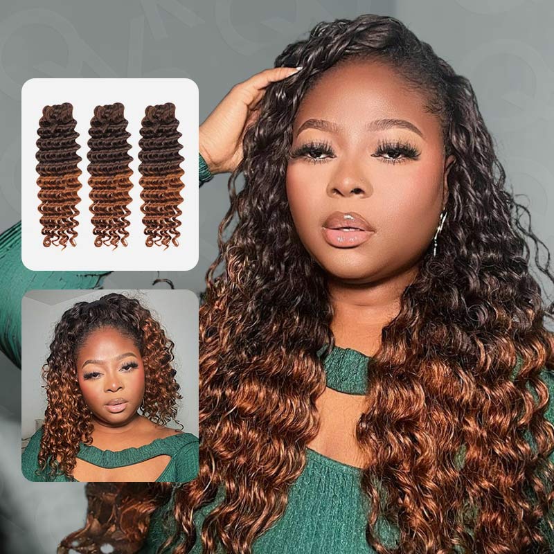 Member Sale|T2/30 Color Deep Wave Feather Crochet Hair