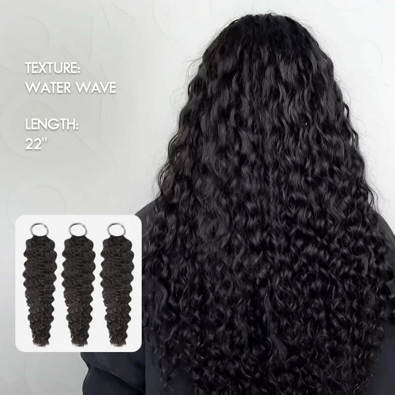 water wave crochet human hair packs