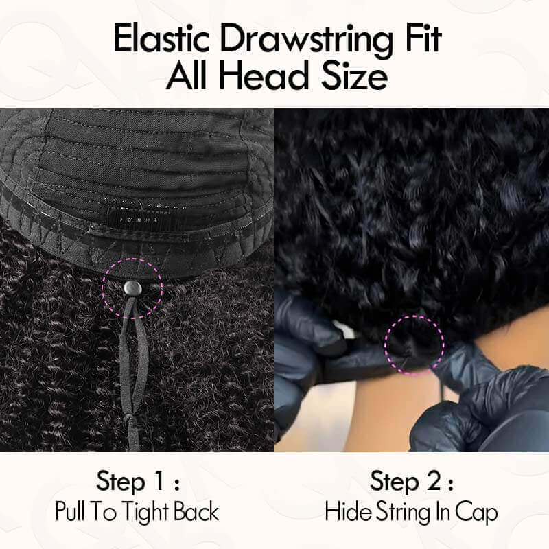 how to adjust v part curly wigs