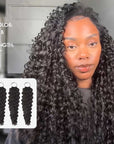 14 to 24 inches 3 packs of water wave crochet braiding hair