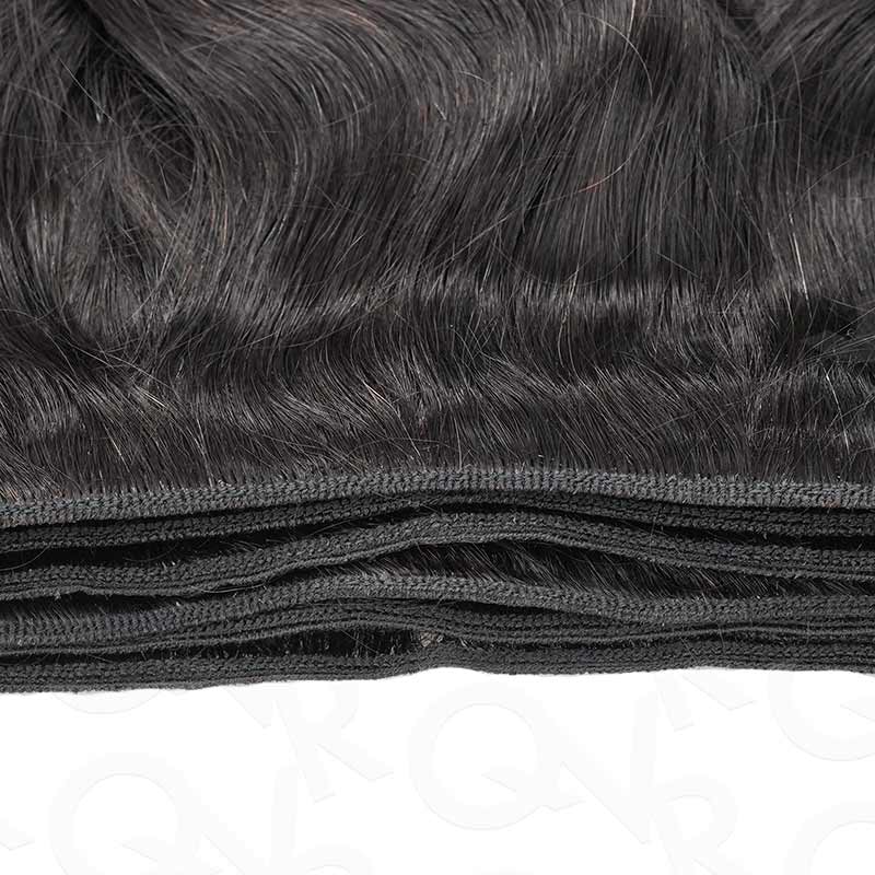 weft hair weave human hair bundles natura black color