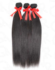 qvr 12A silky straight natural black human hair bundles body wave hair weave