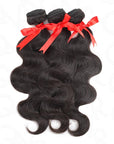 3 bundles body wave natural black human hair bundles