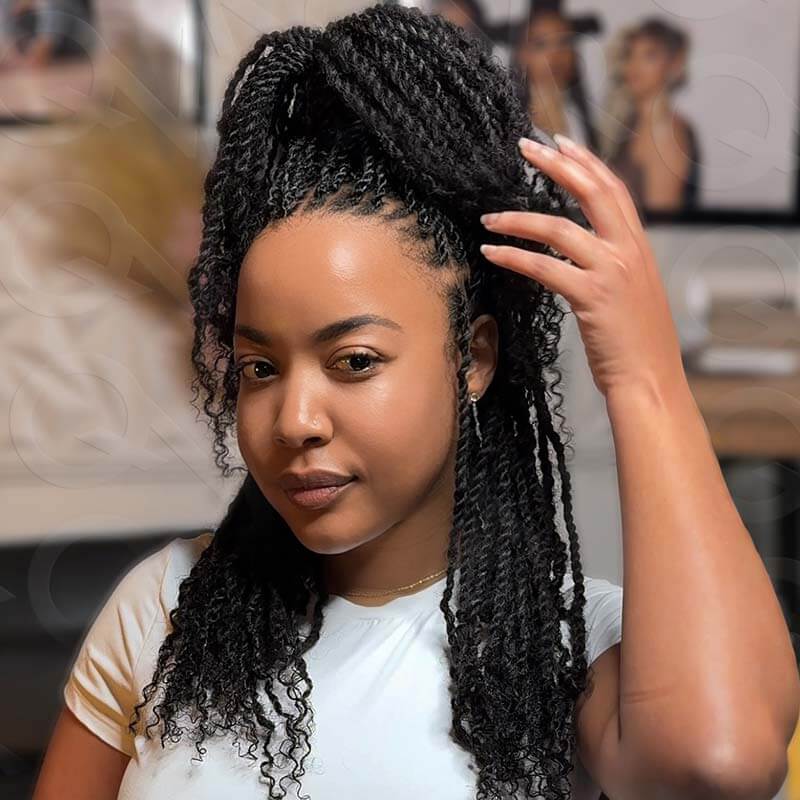 remy virgin hair afro kinky bulk hair for mini twists