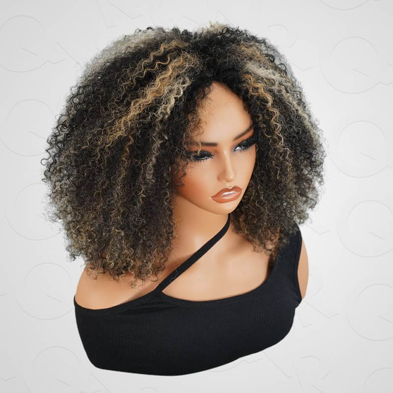 natural looking glueless human hair wigs with v part no leave out
