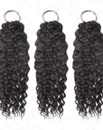QVR 1 Pack Multi-Textures Natural Black Feather Crochet Human Hair Extension