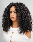 twist curly v part wigs no leave out for black women