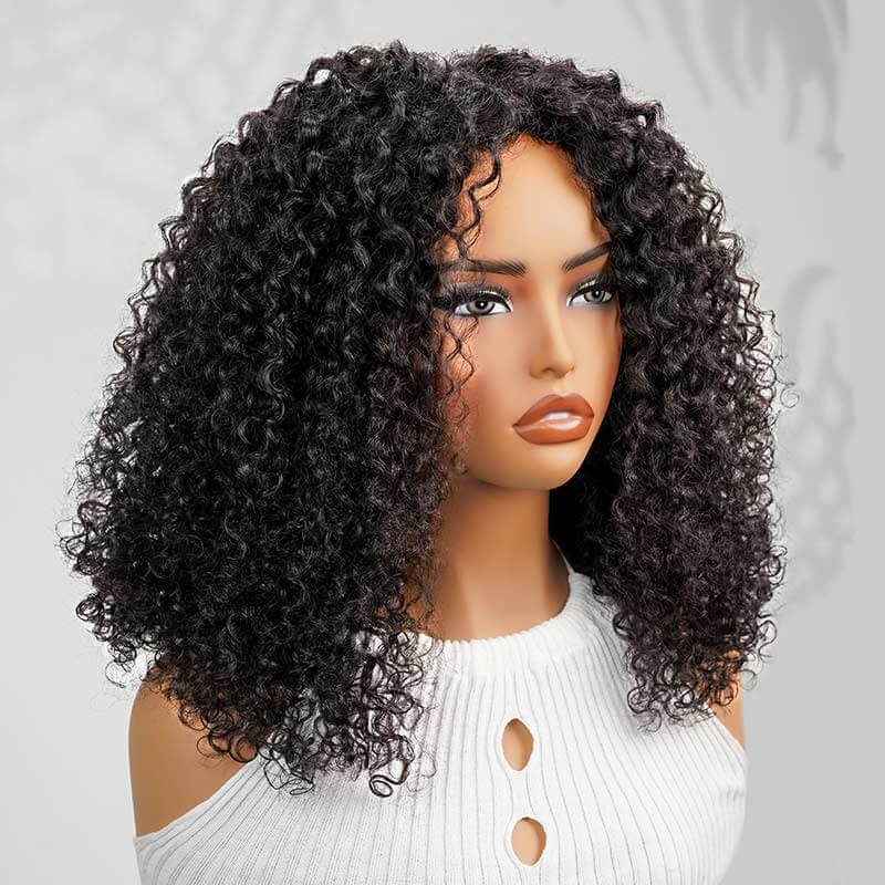 beginner friendly v part human hair wigs natural look