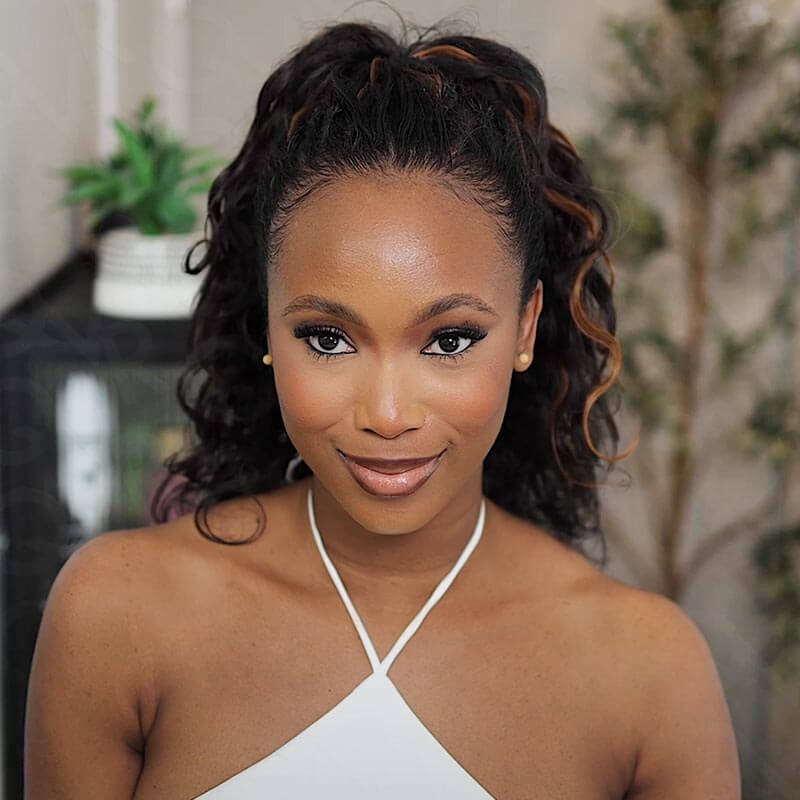 QVR Body Wave Crochet Hair Natural Black Machine Made Feather Human Hair Extension